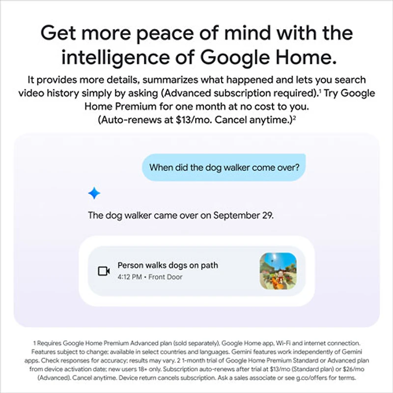 Sonnette vidéo Wi-Fi (avec fil) Nest de Google (3e génération