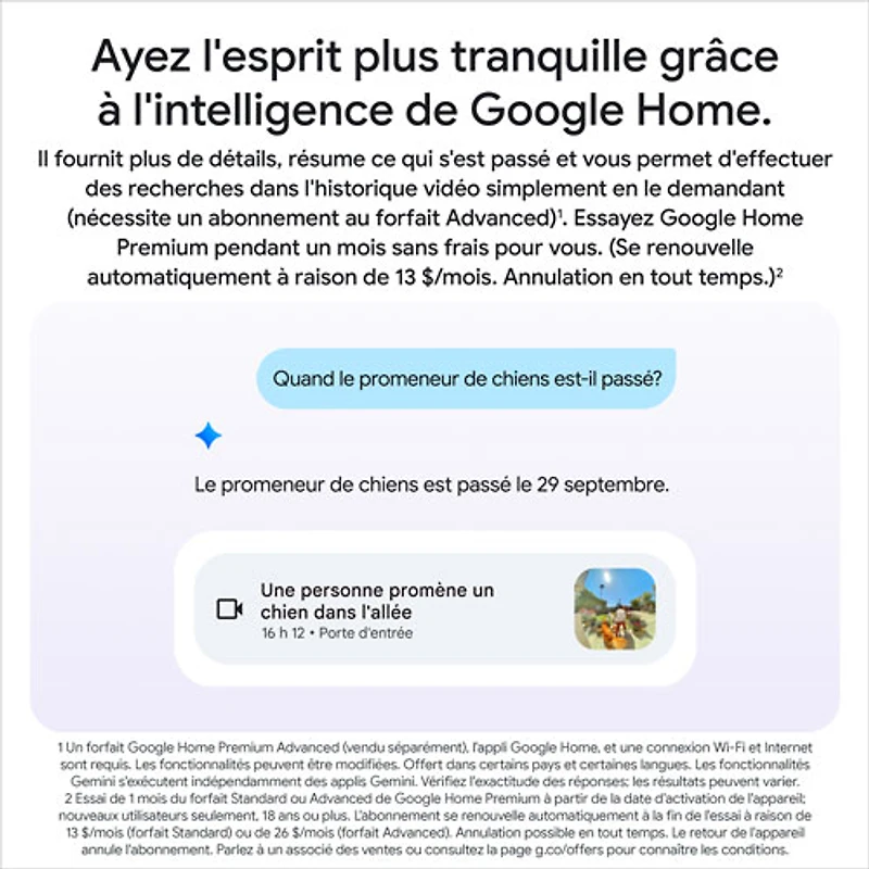 Sonnette vidéo Wi-Fi (avec fil) Nest de Google (3e génération