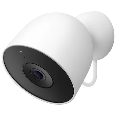 Caméra de surveillance extérieure avec fil Nest Cam de Google (2e génération