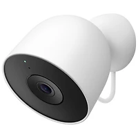 Caméra de surveillance extérieure avec fil Nest Cam de Google (2e génération