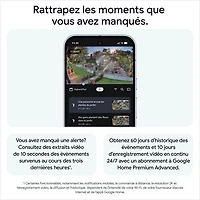 Caméra de surveillance extérieure avec fil Nest Cam de Google (2e génération