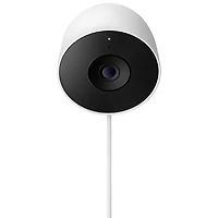Caméra de surveillance extérieure avec fil Nest Cam de Google (2e génération