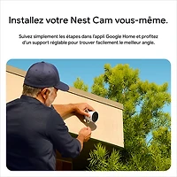 Caméra de surveillance extérieure avec fil Nest Cam de Google (2e génération