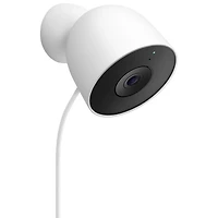Caméra de surveillance extérieure avec fil Nest Cam de Google (2e génération