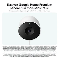 Caméra de surveillance extérieure avec fil Nest Cam de Google (2e génération