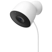 Caméra de surveillance extérieure avec fil Nest Cam de Google (2e génération