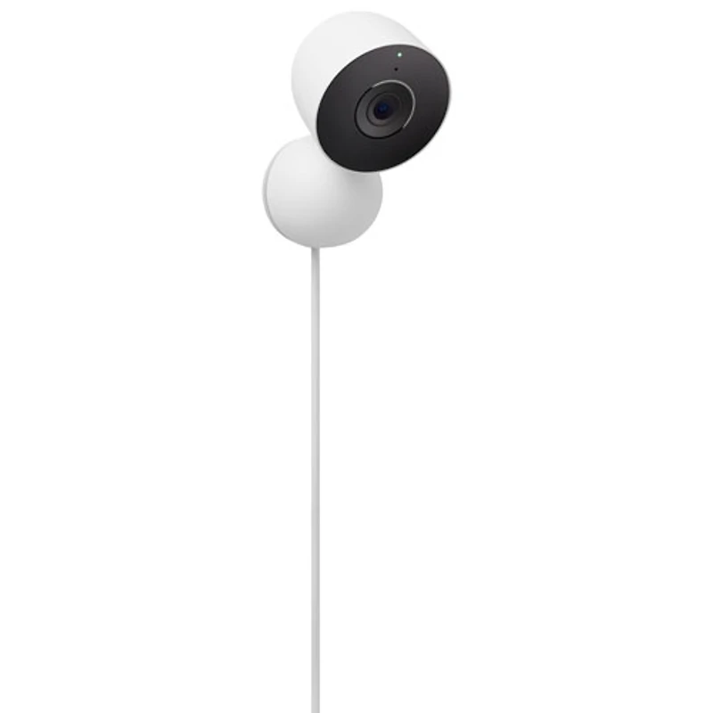 Caméra de surveillance intérieure avec fil Nest Cam de Google (3e génération) - Neige