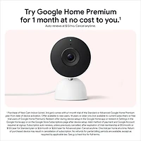 Caméra de surveillance intérieure avec fil Nest Cam de Google (3e génération) - Neige