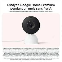 Caméra de surveillance intérieure avec fil Nest Cam de Google (3e génération) - Neige