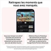 Caméra de surveillance intérieure avec fil Nest Cam de Google (3e génération) - Neige