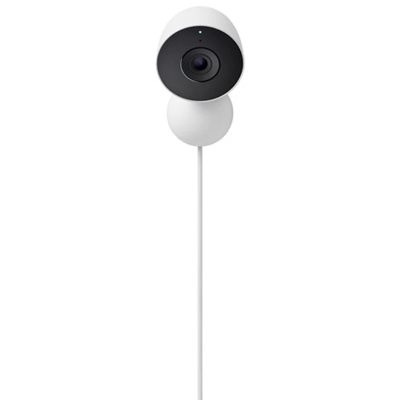 Caméra de surveillance intérieure avec fil Nest Cam de Google (3e génération) - Neige