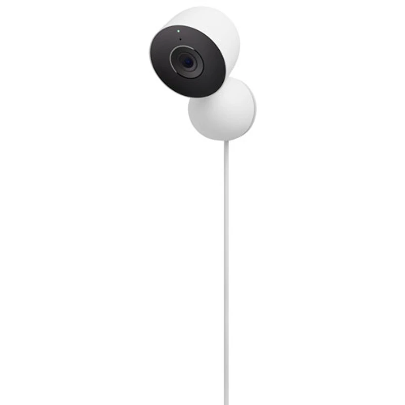 Caméra de surveillance intérieure avec fil Nest Cam de Google (3e génération) - Neige