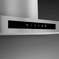 Hotte de cuisinière murale de 30 po de Smeg (KBTU30X) - Acier inoxydable