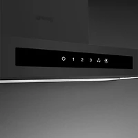 Smeg 30" Wall Mount Range Hood (KBTU30AN) - Matte Black