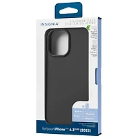 Étui souple ajusté en silicone avec MagSafe d'Insignia pour iPhone 17 - Noir
