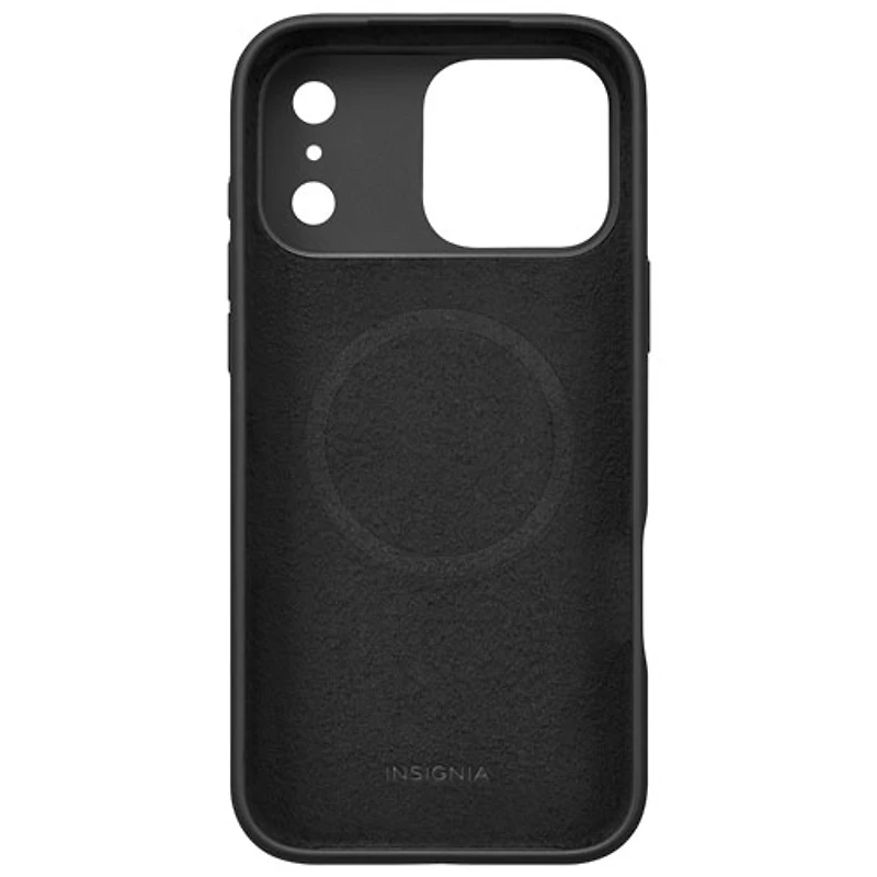 Insignia Silicone Fitted Soft Shell Case with MagSafe for iPhone 17 Pro Max - Black