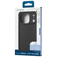 Insignia Silicone Fitted Soft Shell Case with MagSafe for iPhone 17 Pro - Black