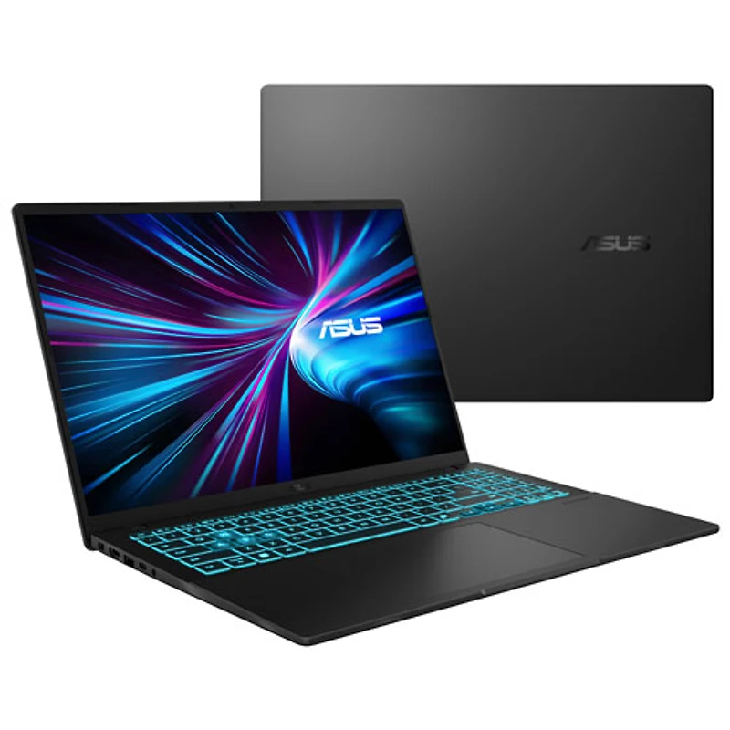 Portable de jeu V16 de 16 po d'ASUS - Noir mat (Core i5 210H d'Intel/RAM 16 Go/SSD 512 Go/GeForce RTX 3050/Windows 11 Famille)