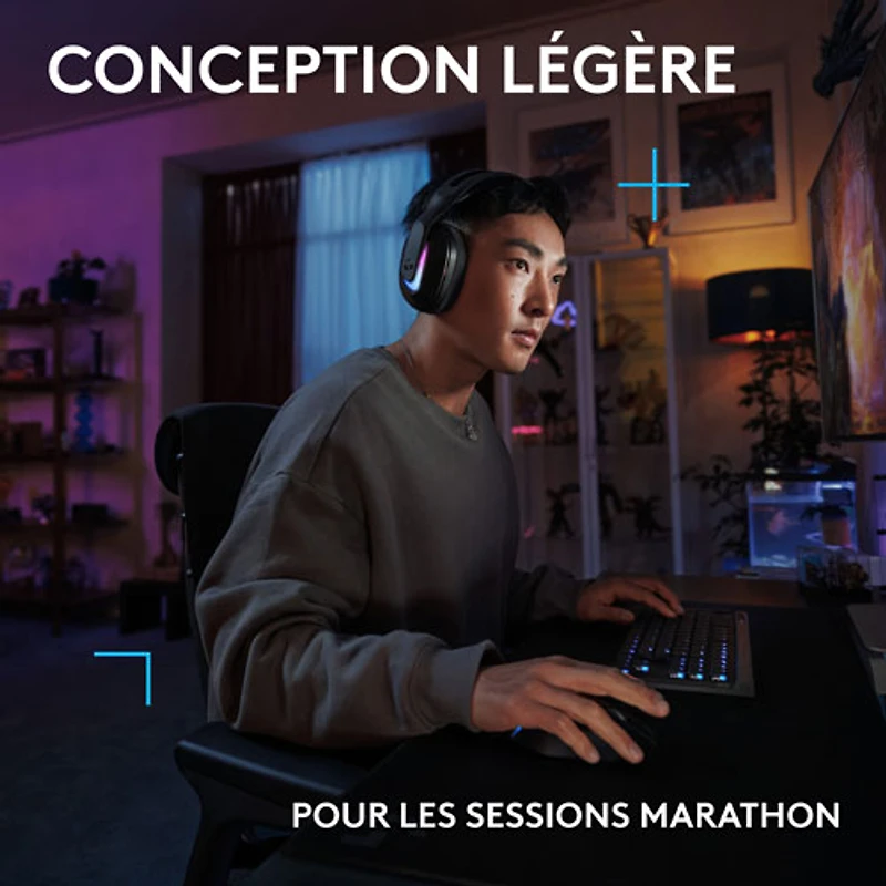 Casque de jeu sans fil G522 LIGHTSPEED de Logitech - Noir - Exclusivité Best Buy