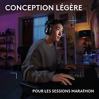 Casque de jeu sans fil G522 LIGHTSPEED de Logitech - Noir - Exclusivité Best Buy