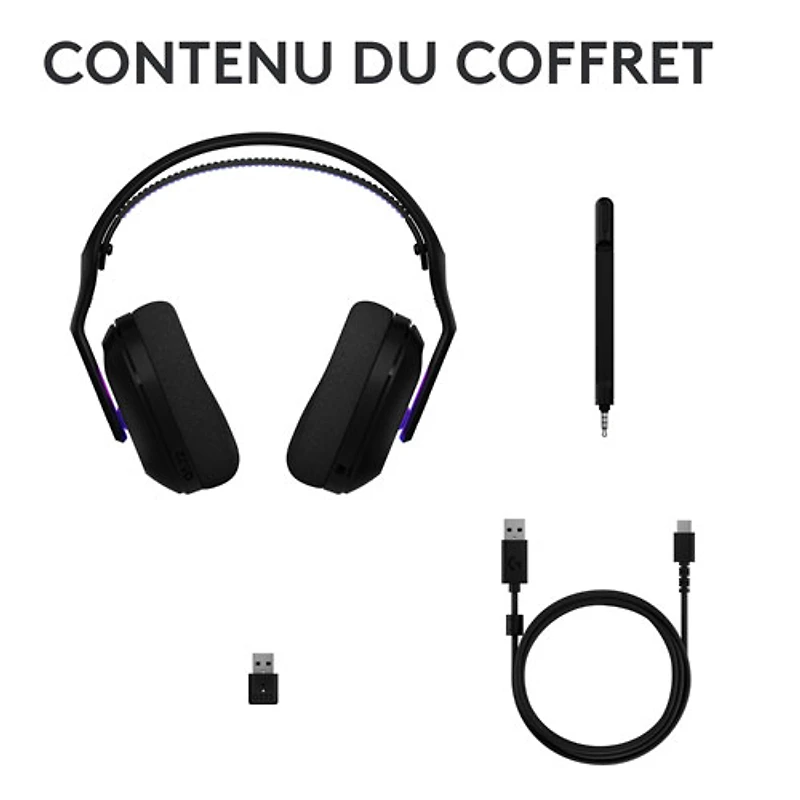Casque de jeu sans fil G522 LIGHTSPEED de Logitech - Noir - Exclusivité Best Buy