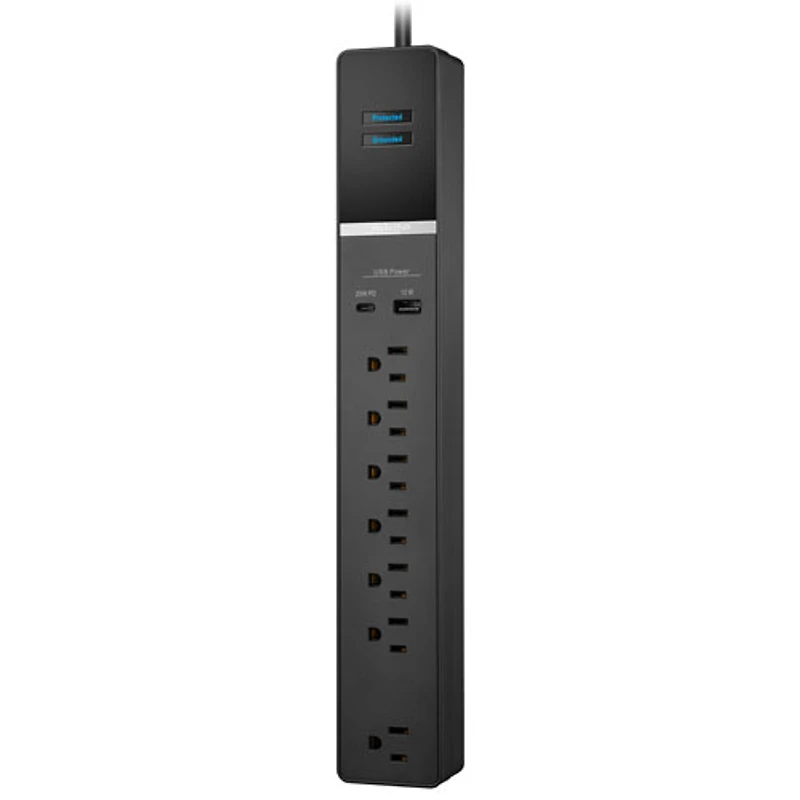 Parasurtenseur à 7 prises avec ports USB-A/USB-C de Rocketfish