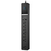 Parasurtenseur à 7 prises avec ports USB-A/USB-C de Rocketfish