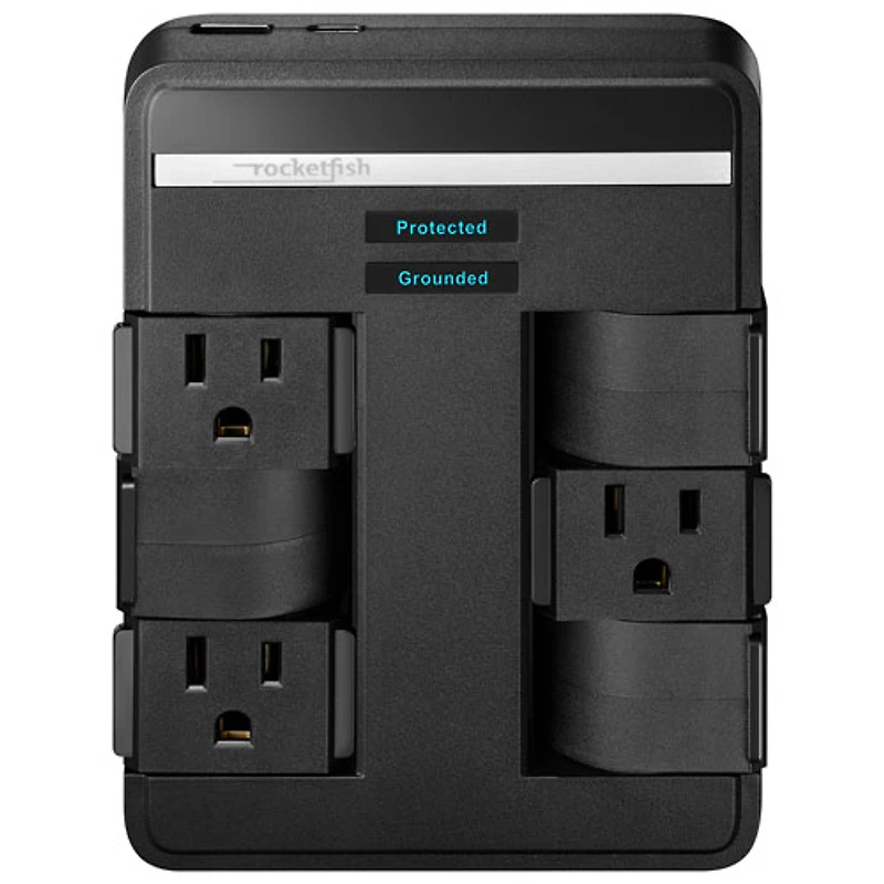 Rocketfish 6-Outlet/2-USB Surge Protector - Only at Best Buy