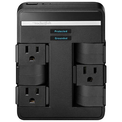 Rocketfish 6-Outlet/2-USB Surge Protector - Only at Best Buy