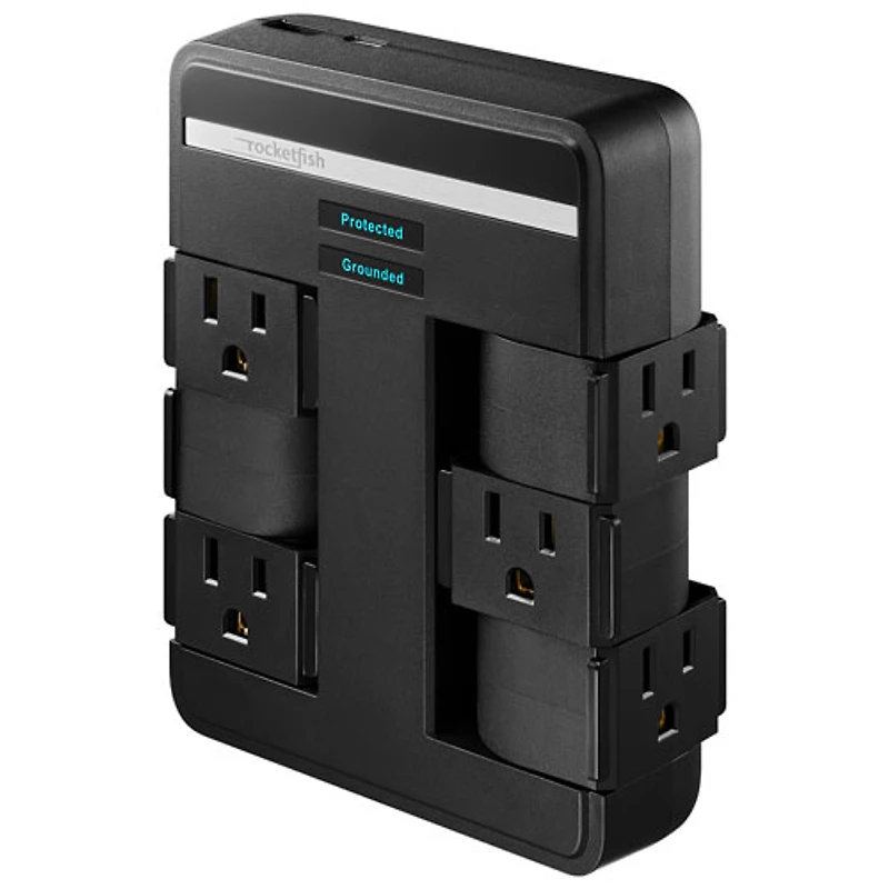 Rocketfish 6-Outlet/2-USB Surge Protector - Only at Best Buy