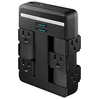 Rocketfish 6-Outlet/2-USB Surge Protector - Only at Best Buy