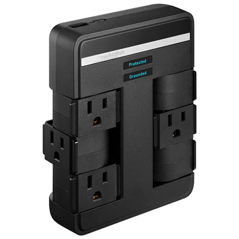 Rocketfish 6-Outlet/2-USB Surge Protector - Only at Best Buy