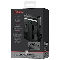 Rocketfish 6-Outlet/2-USB Surge Protector - Only at Best Buy