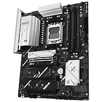Carte mère B650E MAX Gaming Wi-Fi 6E AM5 DDR5 d'Asus pour processeurs Ryzen 9000/8000/7000 d'AMD - Blanc