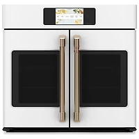 Open Box -Café 30" 5 Cu. Ft. True Convection Electric Wall Oven (CTS90FP4NW2) -Matte White -Scratch & Dent