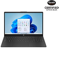 Open Box - HP 15.6" Laptop - Jet Black (Intel N100/4GB RAM/128GB SSD/Windows 11)