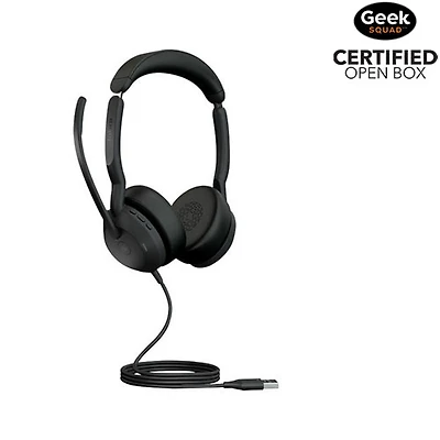 Boîte ouverte - Casque d'écoute stéréo MS USB-A Evolve 2 50 de Jabra