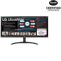 Boîte ouverte - Moniteur de jeu AMD FreeSync ACL IPS UltraWide HD intégrale 75 Hz GÀG 5 ms de 34 po de LG (34WP500-B) - Noir