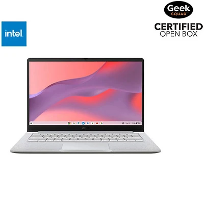 Boîte ouverte - Chromebook 14 po CX14 d'ASUS - Gris pur (Celeron N4500 d'Intel/RAM 4 Go/eMMC 64 Go/ChromeOS)