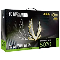 Carte graphique GeForce RTX 5070 Ti AMP Extreme Infinity avec 16 Go de mémoire GDDR7 de ZOTAC GAMING