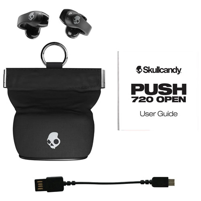 Écouteurs boutons 100 % sans fil à isolation sonore Push 720 Open de Skullcandy - Noir