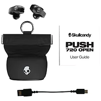 Écouteurs boutons 100 % sans fil à isolation sonore Push 720 Open de Skullcandy - Noir