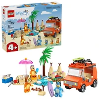 LEGO Bluey: Bluey's Beach & Family Car Trip - 133 Pieces (11202)