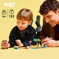 LEGO Bluey: Bluey's Beach & Family Car Trip - 133 Pieces (11202)