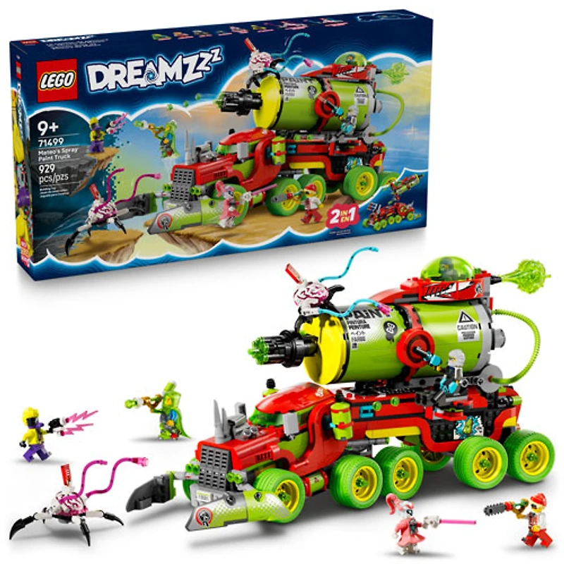 LEGO DREAMZzz : Le camion de peinture en aérosol de Mateo - 929 pièces (71499)