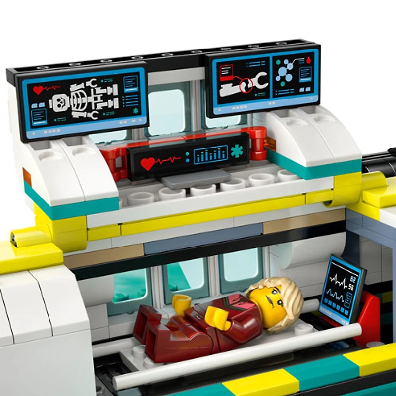 LEGO City Big Vehicles : L'avion-ambulance d'urgence - 403 pièces (60465)
