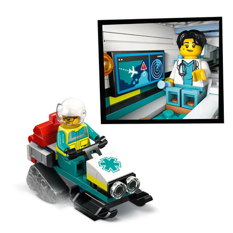 LEGO City Big Vehicles : L'avion-ambulance d'urgence - 403 pièces (60465)