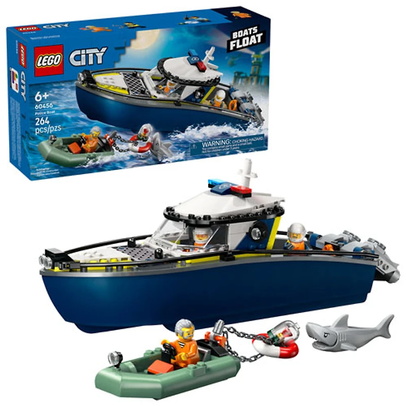 LEGO City Police: Police Boat Chase - 264 Pieces (60456)