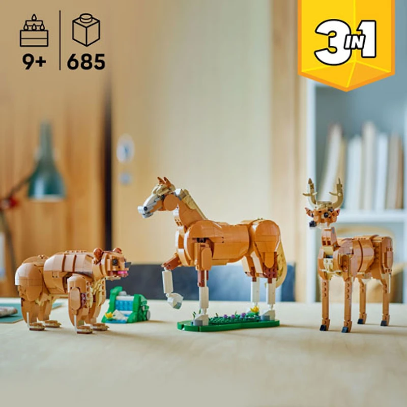 LEGO Creator 3-en-1 : Le cheval magnifique - 685 pièces (31166)