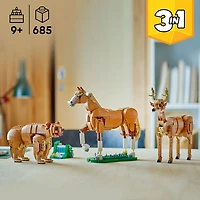 LEGO Creator 3-en-1 : Le cheval magnifique - 685 pièces (31166)